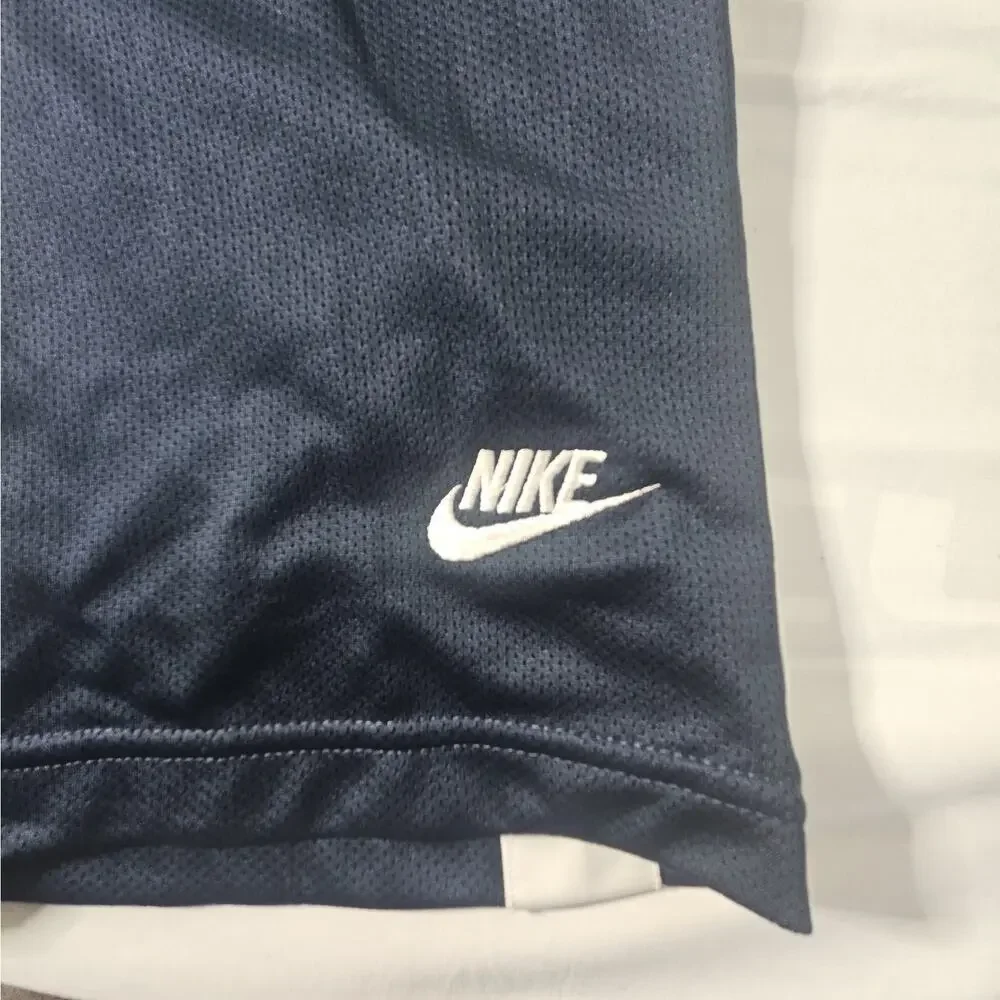 Vintage Nike Track Pants Men's L Navy Blue White Stripe 90s Y2K Warm Up